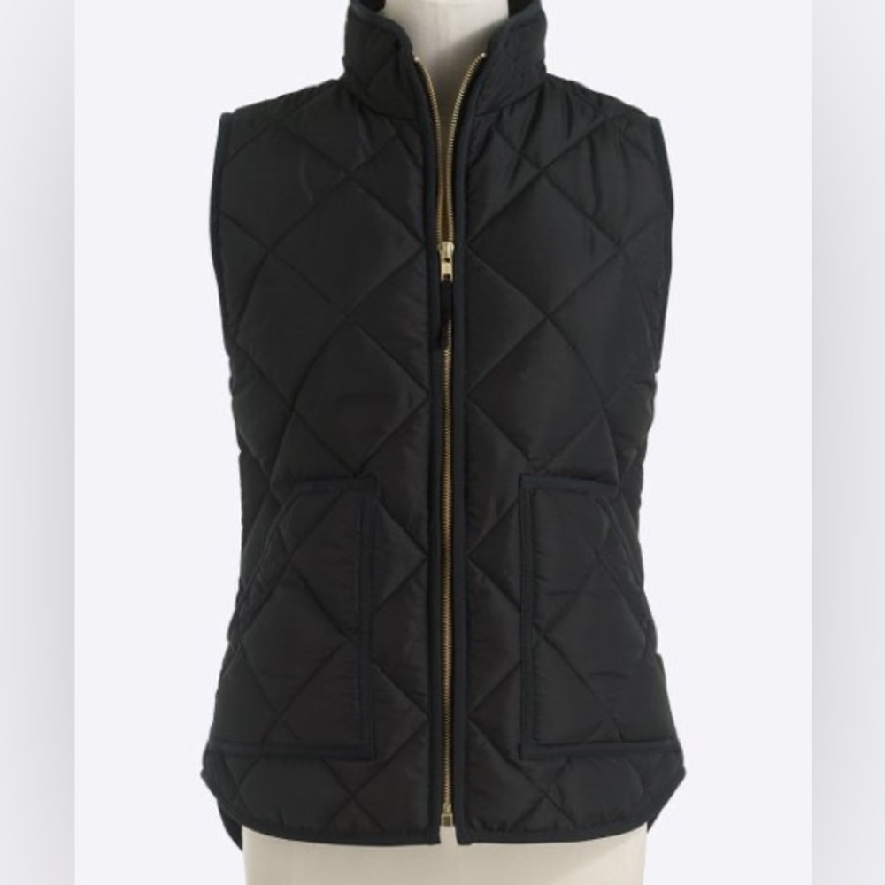J.Crew | Black Quilted Puffer Vest - Women